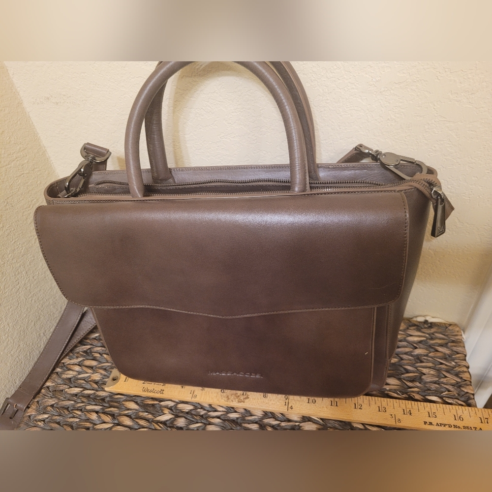 Massaccesi Taupe Vacchetta Satchel